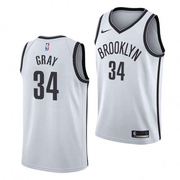 RaiQuan Gray Brooklyn Nets 2021 NBA Draft White Je...