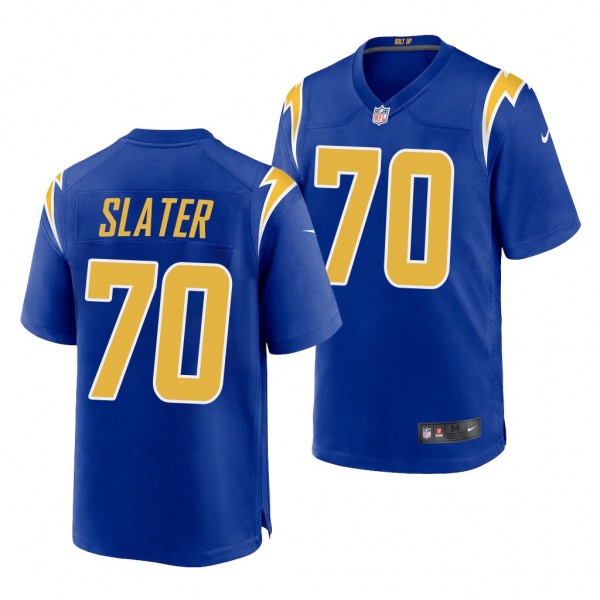 Rashawn Slater Los Angeles Chargers 2021 NFL Draft Alternate Game Royal Jersey Men's
