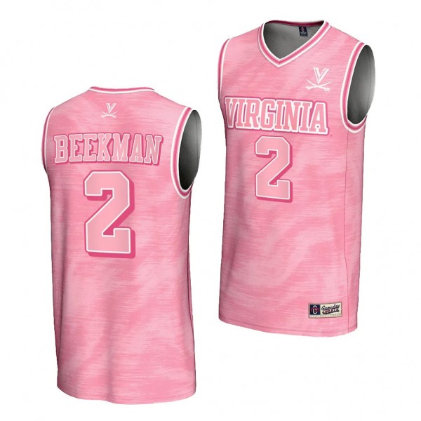 Virginia Cavaliers Reece Beekman Pink #2 Lightweig...