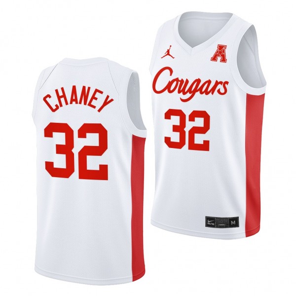 Reggie Chaney Houston Cougars #32 White College Ba...