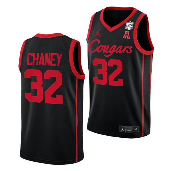 Houston Cougars Reggie Chaney Black #32 Jersey 202...