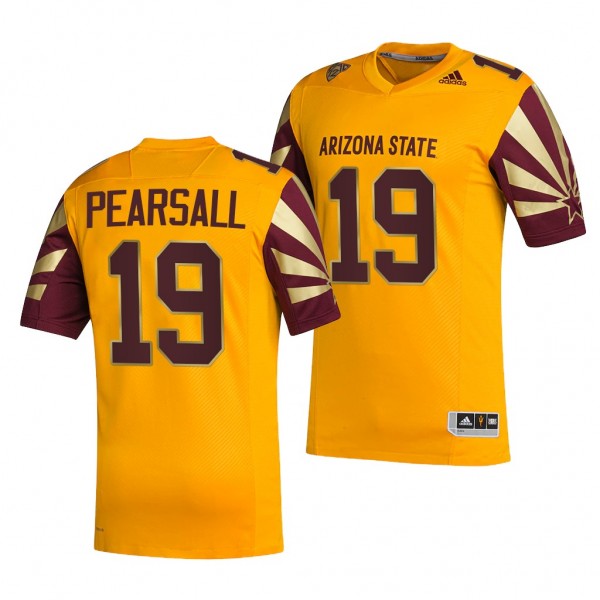 Arizona State Sun Devils Ricky Pearsall #19 Gold R...