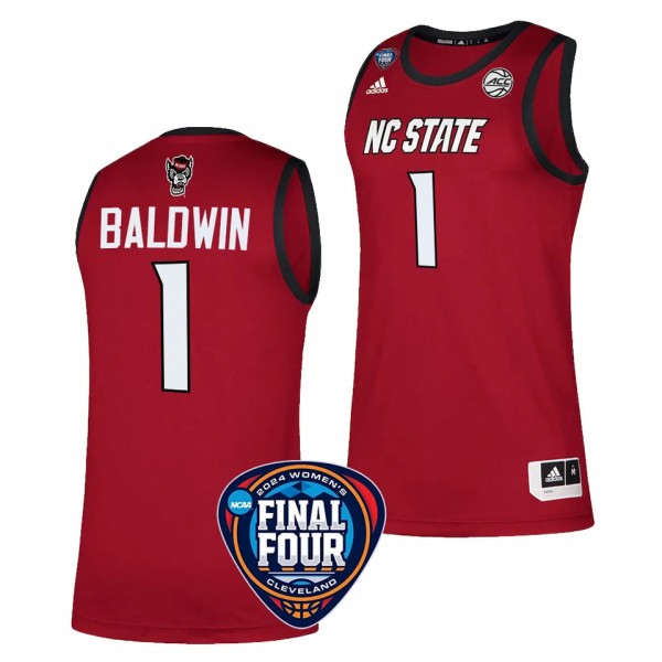 NC State Wolfpack River Baldwin Red #1 2024 NCAA M...