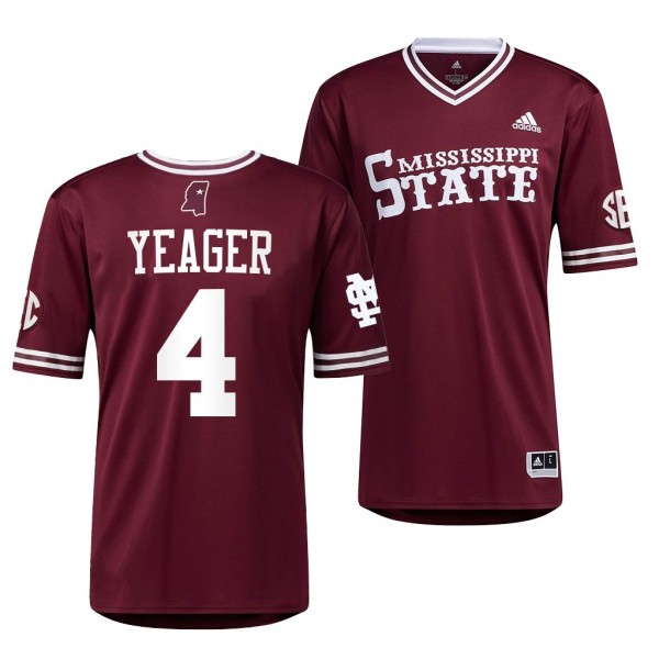 Mississippi State Bulldogs Maroon College Baseball...