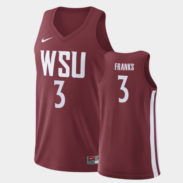 Washington State Cougars Robert Franks Crimson Home College Basketball Jersey