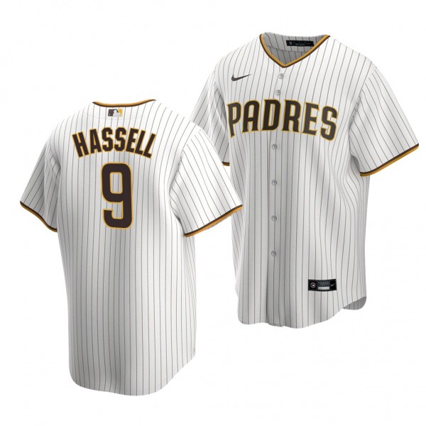 Robert Hassell San Diego Padres 2020 MLB Draft White Brown Jersey Home Replica