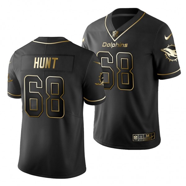 NFL Robert Hunt Black 2020 NFL Draft Golden Editio...
