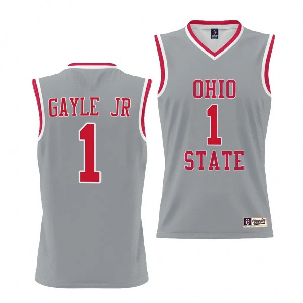 Ohio State Buckeyes Roddy Gayle Jr Gray #1 Mens Ba...