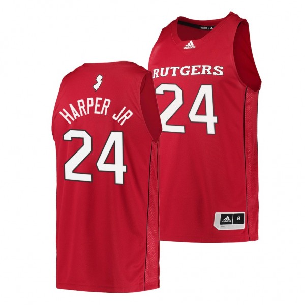 Ron Harper Jr. #24 Rutgers Scarlet Knights College...