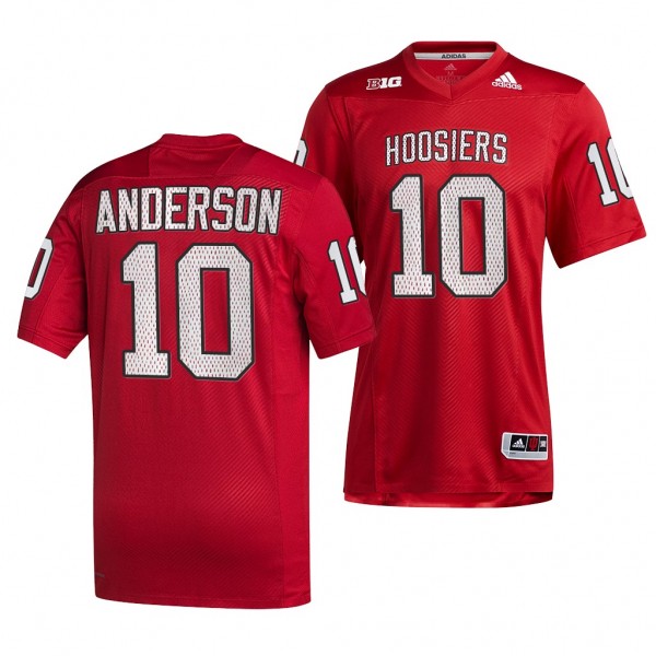 Indiana Hoosiers Ryder Anderson #10 Crimson For Co...