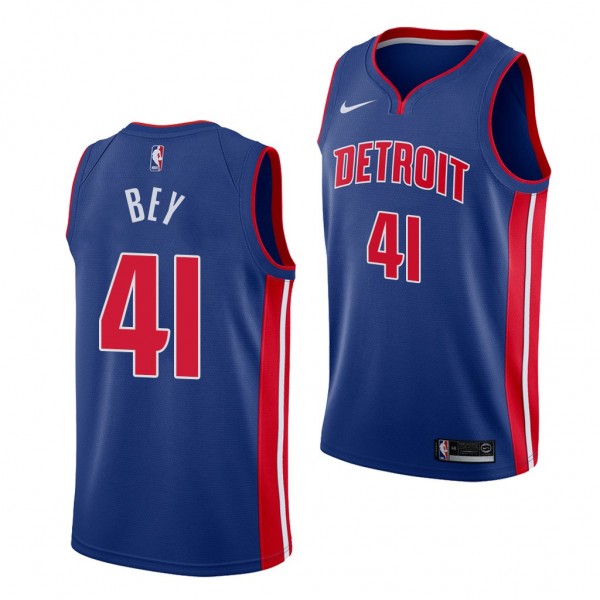 Saddiq Bey Detroit Pistons 2020 NBA Draft Blue Jer...