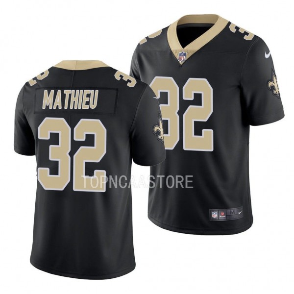 Tyrann Mathieu New Orleans Saints #32 Black Jersey...
