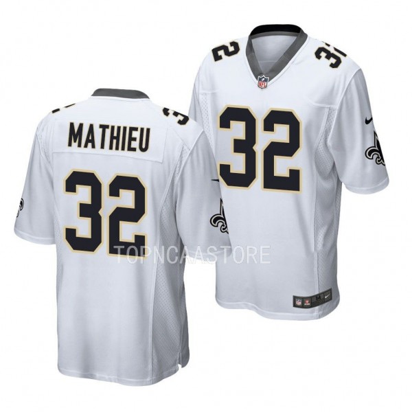 New Orleans Saints Tyrann Mathieu Jersey Game White #32 Men's Shirt