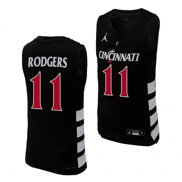 Sam Rodgers Cincinnati Bearcats #11 Black Women's ...