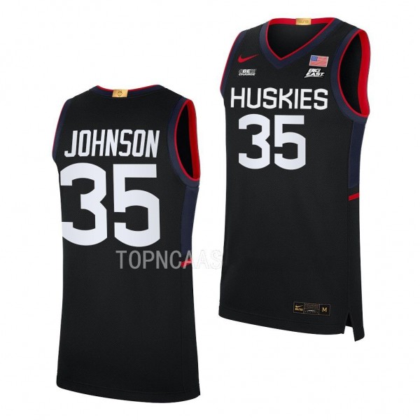 UConn Huskies Samson Johnson Black #35 Jersey Limi...