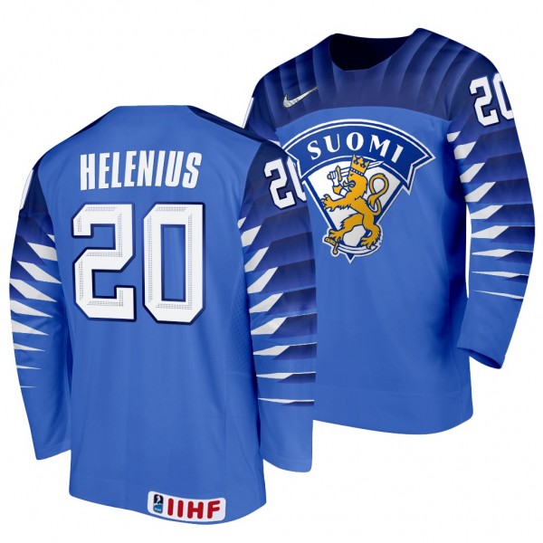 Samuel Helenius #20 Finland Hockey 2022 IIHF World...