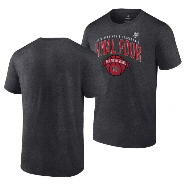 San Diego State Aztecs Charcoal 2023 NCAA March Madness Final Four Men's Basketball Unisex T-Shirt