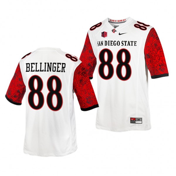 Daniel Bellinger San Diego State Aztecs 88 White 2...
