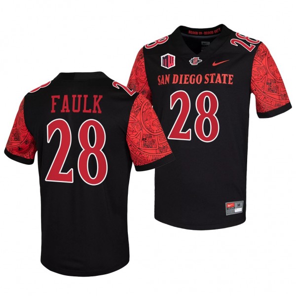 San Diego State Aztecs Marshall Faulk 28 Jersey Black Calendar Football Blood In-Blood Out Uniform