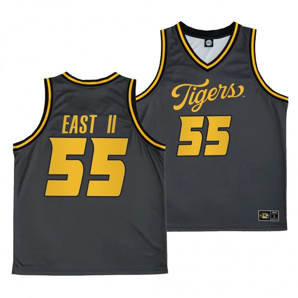 Sean East II Missouri Tigers #55 Anthracite Altern...