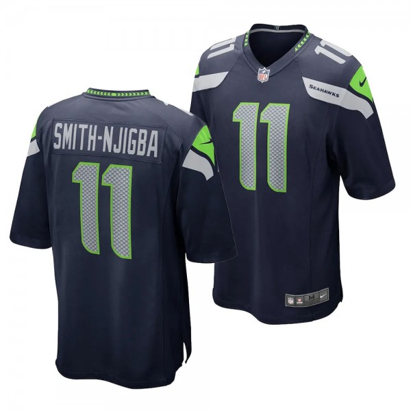 Jaxon Smith-Njigba Seattle Seahawks 2023 NFL Draft #11 Jersey Men's Navy Game Uniform