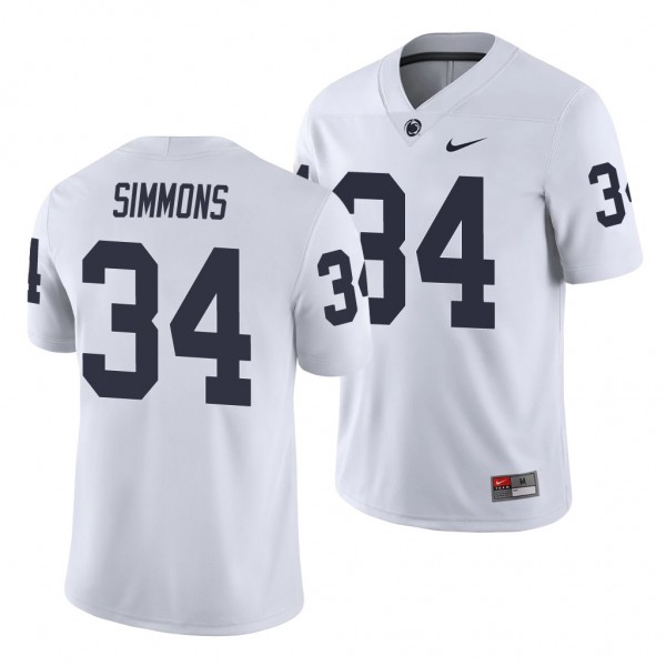 Penn State Nittany Lions Shane Simmons White Colle...