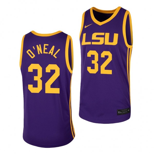 LSU Tigers Shareef O'Neal Purple College Basketbal...