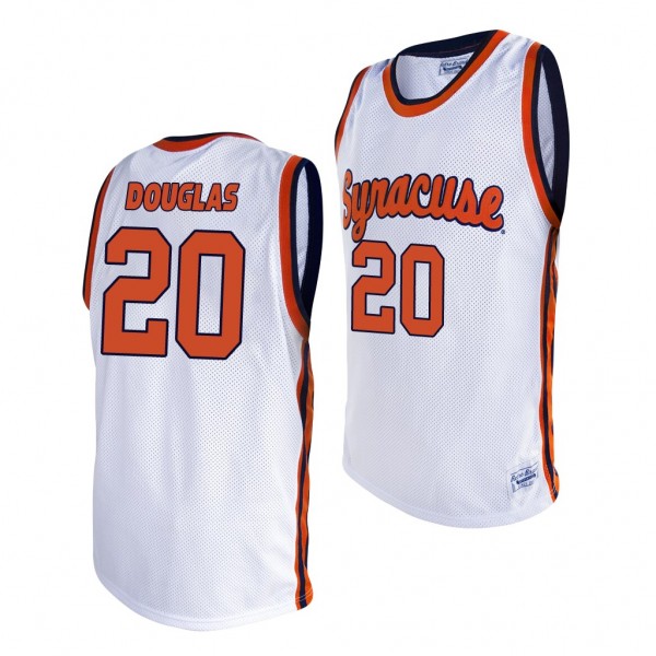 Syracuse Orange Sherman Douglas White Alumni Men's Basketball Jersey