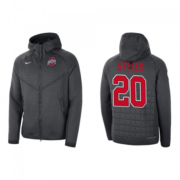 Sonny Styles Ohio State Buckeyes Nike 2022 College Football Playoff Media Night Tech Fleece Full-Zip Hoodie Anthracite