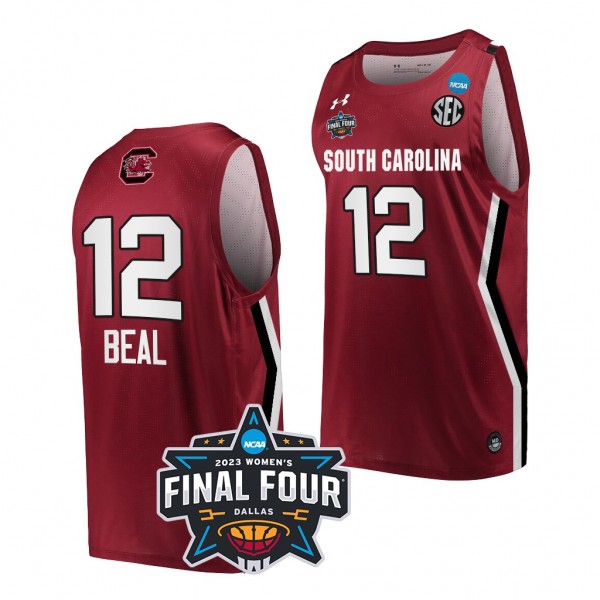 2023 NCAA Final Four Brea Beal South Carolina Gamecocks #12 Garnet Womens Basketball Jersey