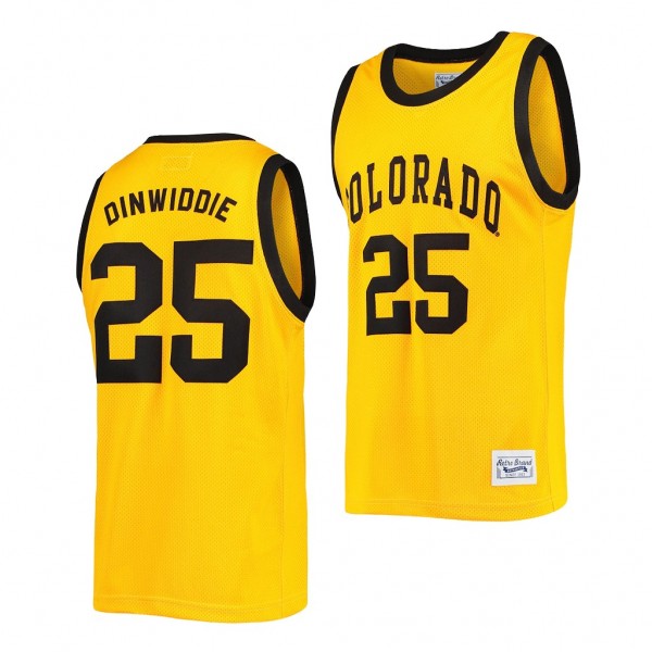 Colorado Buffaloes Spencer Dinwiddie Gold Commemorative Classic Jersey