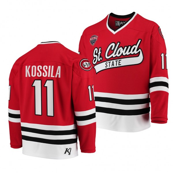 St. Cloud State Huskies 11 Kalle Kossila Red Colle...