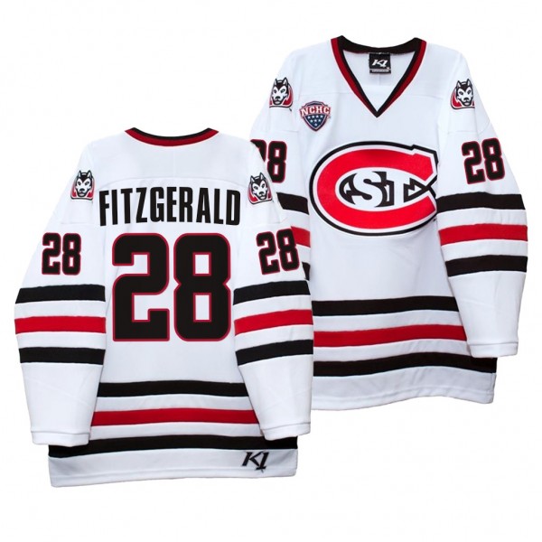 Kevin Fitzgerald St. Cloud State Huskies 28 White ...
