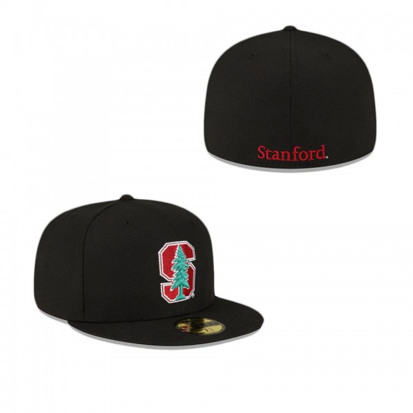 Stanford Cardinal 59FIFTY Fitted Black Hat