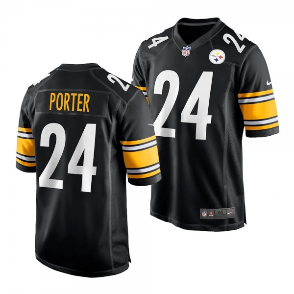Joey Porter Jr. Pittsburgh Steelers #24 Black Jers...
