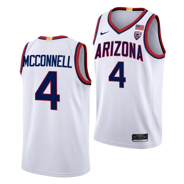 T.J. McConnell Arizona Wildcats #4 White Limited B...