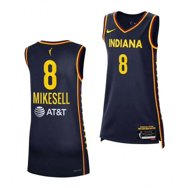 Indiana Fever Taylor Mikesell Navy #8 2023 WNBA Dr...