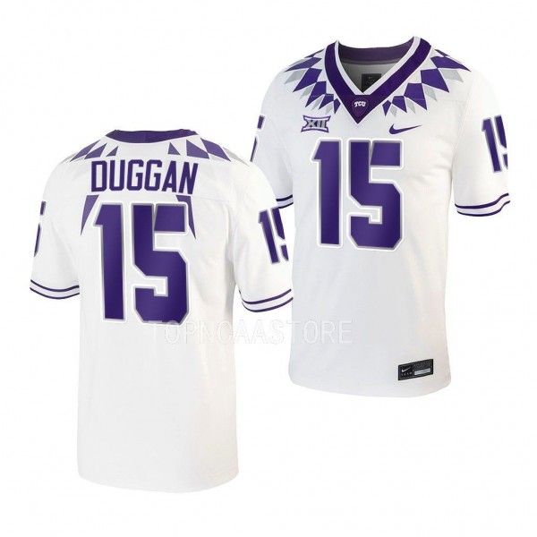 Max Duggan TCU Horned Frogs Untouchable Football White Men Game 15 Jersey