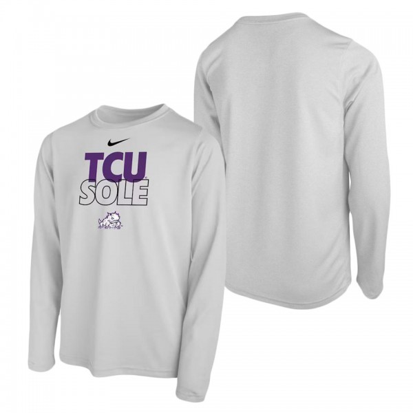 TCU Horned Frogs Youth Sole Bench T-Shirt White