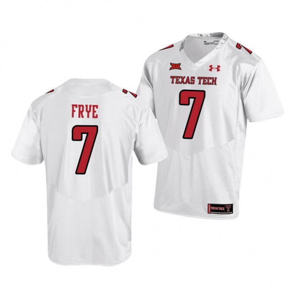 Texas Tech Red Raiders Adrian Frye White College Football Replica Jersey Men's