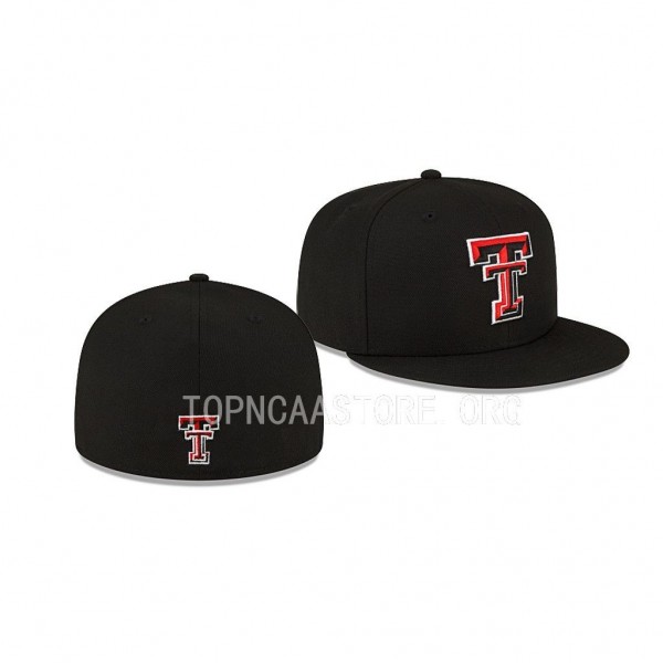 Texas Tech Red Raiders Black College Headwear 59FI...