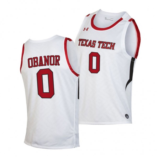 Texas Tech Red Raiders Kevin Obanor Home White 202...