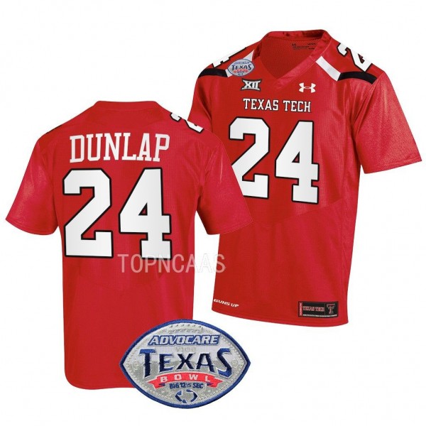 2022 Texas Bowl Malik Dunlap Texas Tech Red Raider...