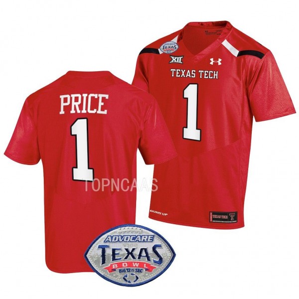 2022 Texas Bowl Myles Price Texas Tech Red Raiders...