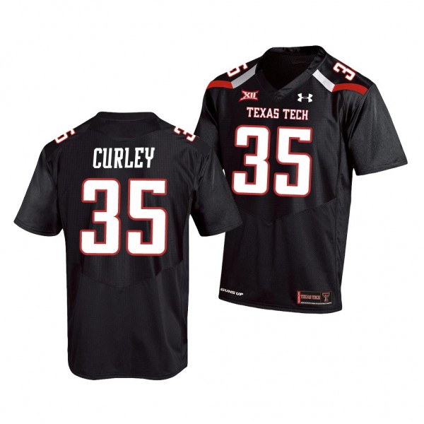 Texas Tech Red Raiders Patrick Curley Black College Football Replica Jersey Men's