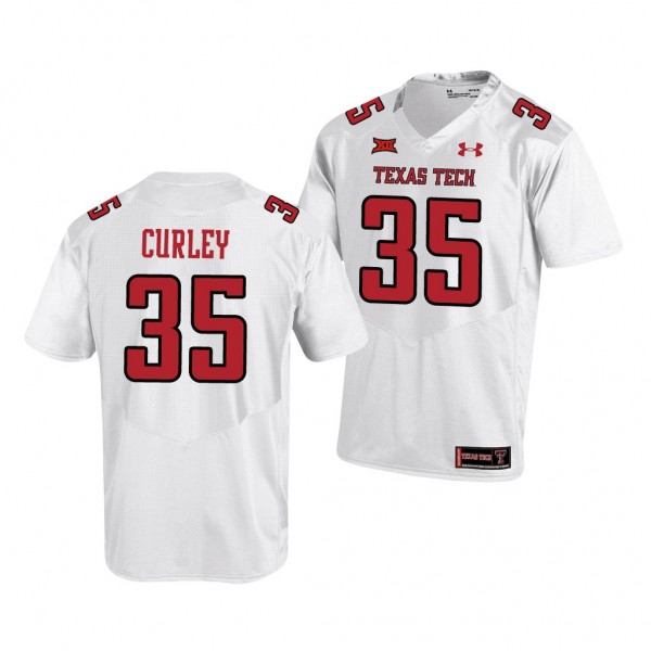 Texas Tech Red Raiders Patrick Curley White Colleg...