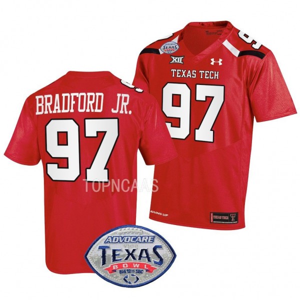 2022 Texas Bowl Tony Bradford Jr. Texas Tech Red R...