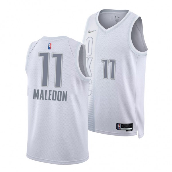 Theo Maledon #11 Thunder City Edition White Jersey...