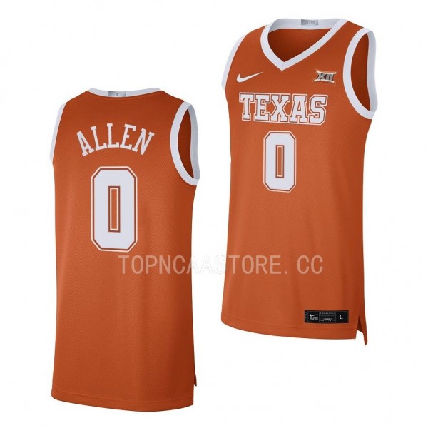 Timmy Allen #0 Texas Longhorns Limited Basketball ...