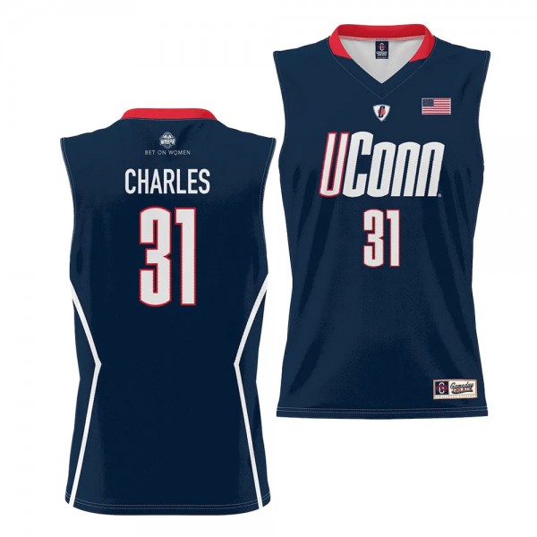 UConn Huskies Tina Charles Navy #31 Women's Basket...